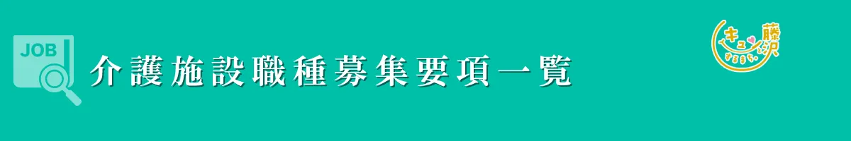 介護系募集職種一覧